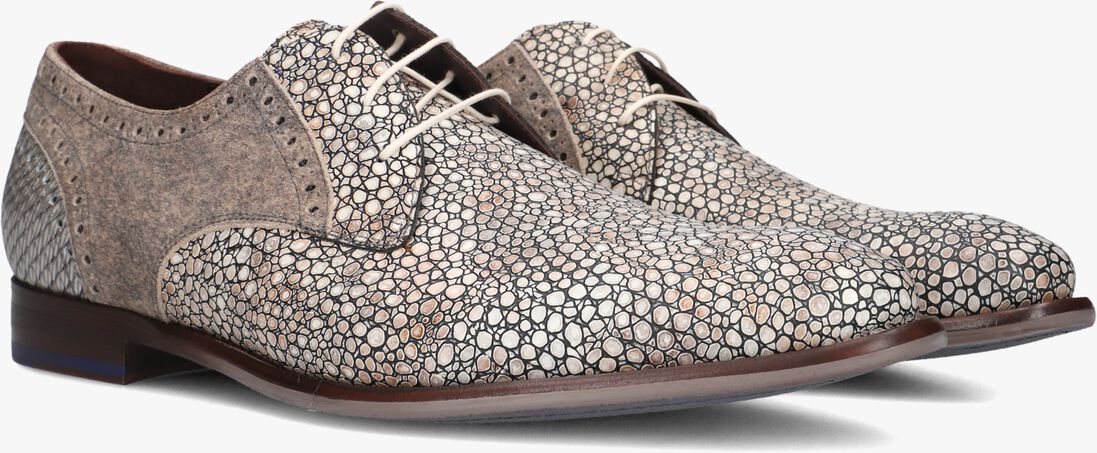 grijze floris van bommel nette schoenen sfm-30361 de stapper