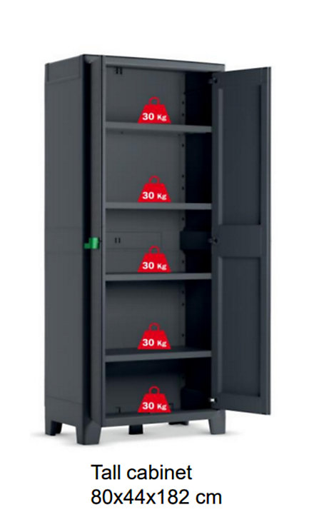 Armoire de rangement extérieure haute Moby Keter