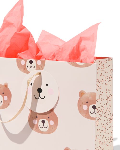 sac cadeau avec enveloppe et papier de soie