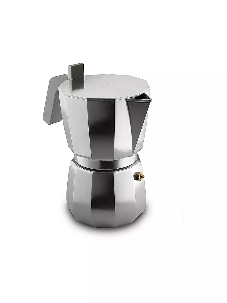 ALESSI Espressomaschine Moka (9 Tassen) silber