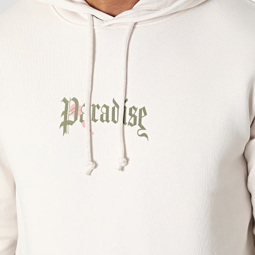 Sweat Capuche Paradise Palm Beige