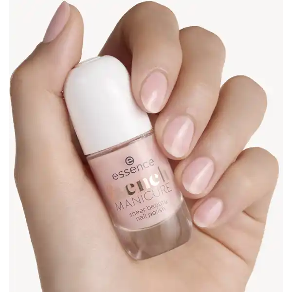 french Manicure sheer beauty nail polish 02 rosé on ice