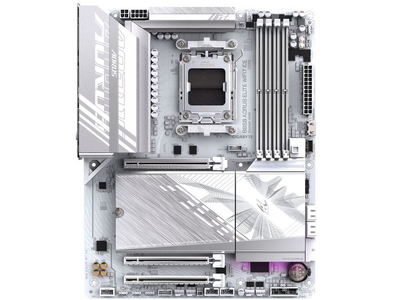 Gigabyte Mainboard B850 AORUS ELITE WIFI7 ICE Gaming-ATX Motherboard mit WLAN