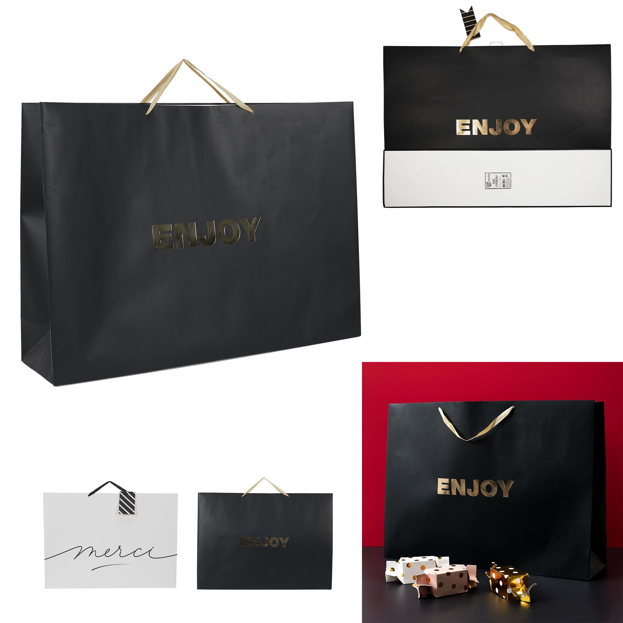 SAC CADEAU FESTIF GRAND MODELE 70X18X50CM