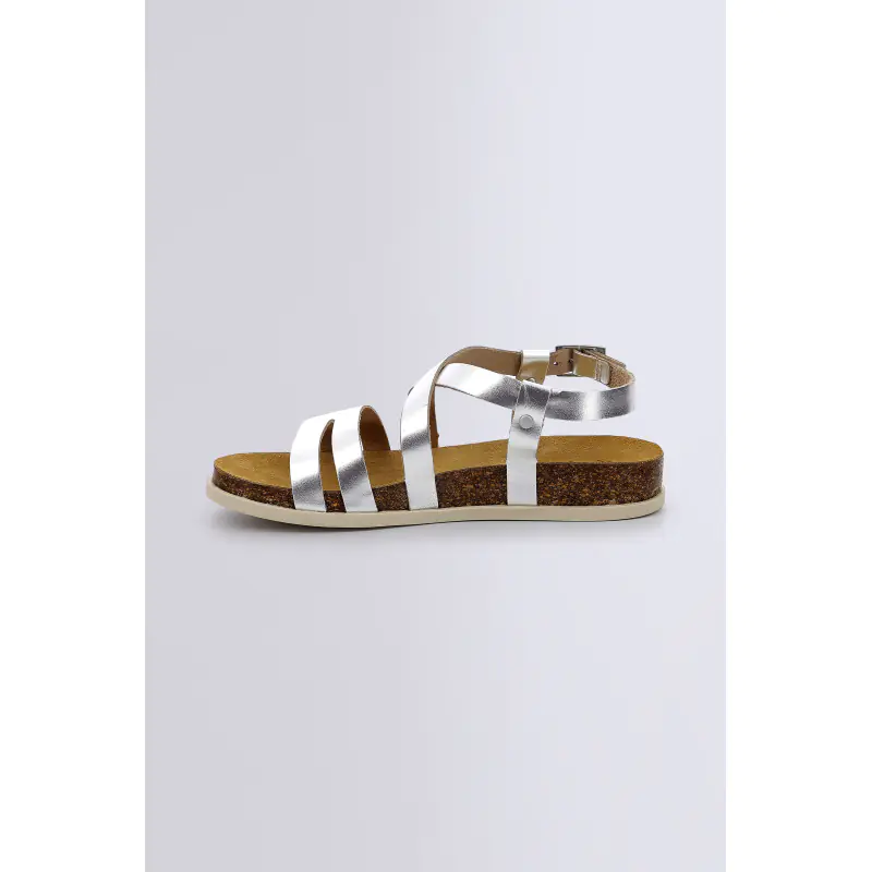KICK ALICE ARGENT SANDALES Cuir Femme