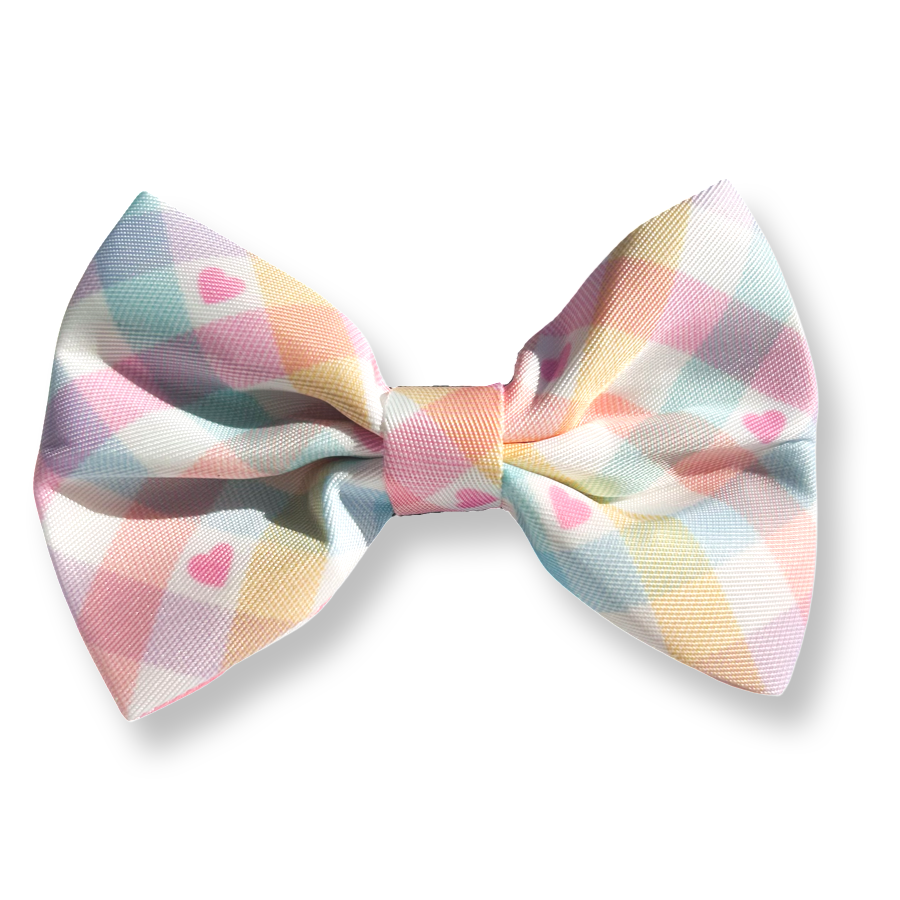Gravata borboleta - Vichy Pastel