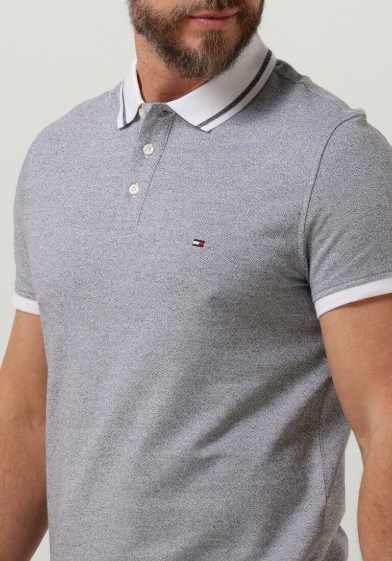 TOMMY HILFIGER donkerblauwe tommy hilfiger polo pretwist mouline tipped polo