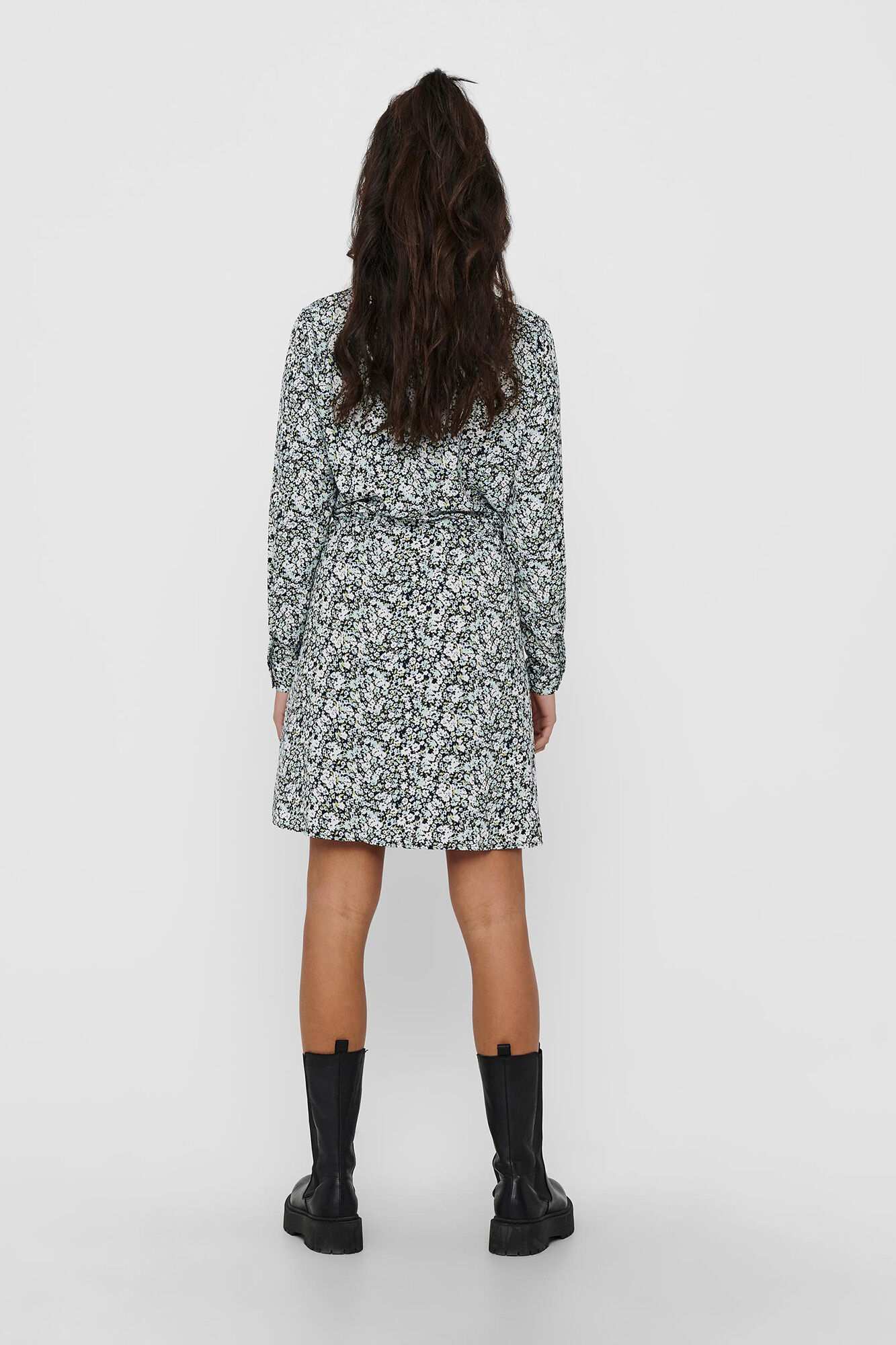 vestido camisa com botões