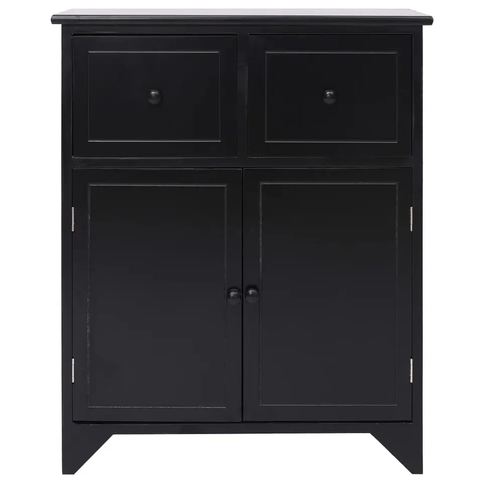 vidaXL - Dresoir - Zwart - Hout