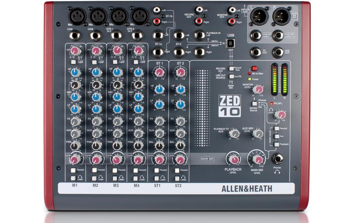 Mischpult ZED-10<br>Kompaktmixer mit USB-Interface