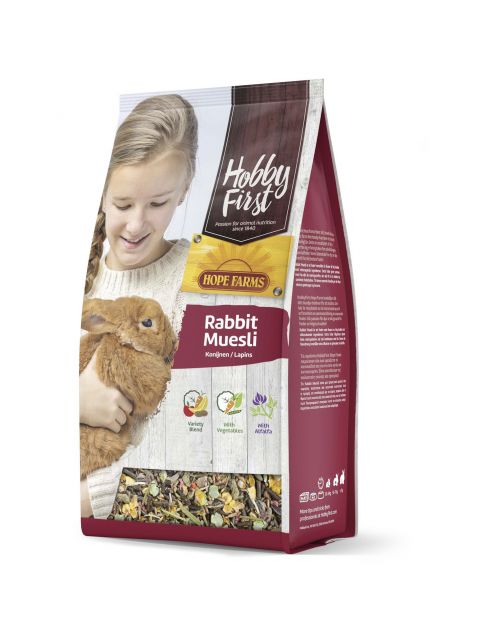 Hobbyfirst Hope Farms Rabbit Muesli - Konijnenvoer - 2.5 kg