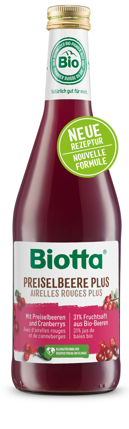 BIOTTA Preiselbeere Plus Fl 5 dl