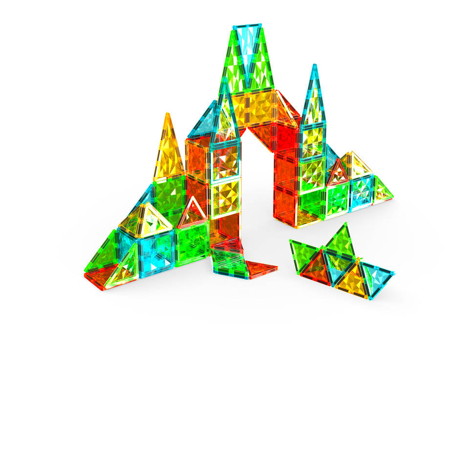 Geomag magnetische tegels edelstenen set 100-delig