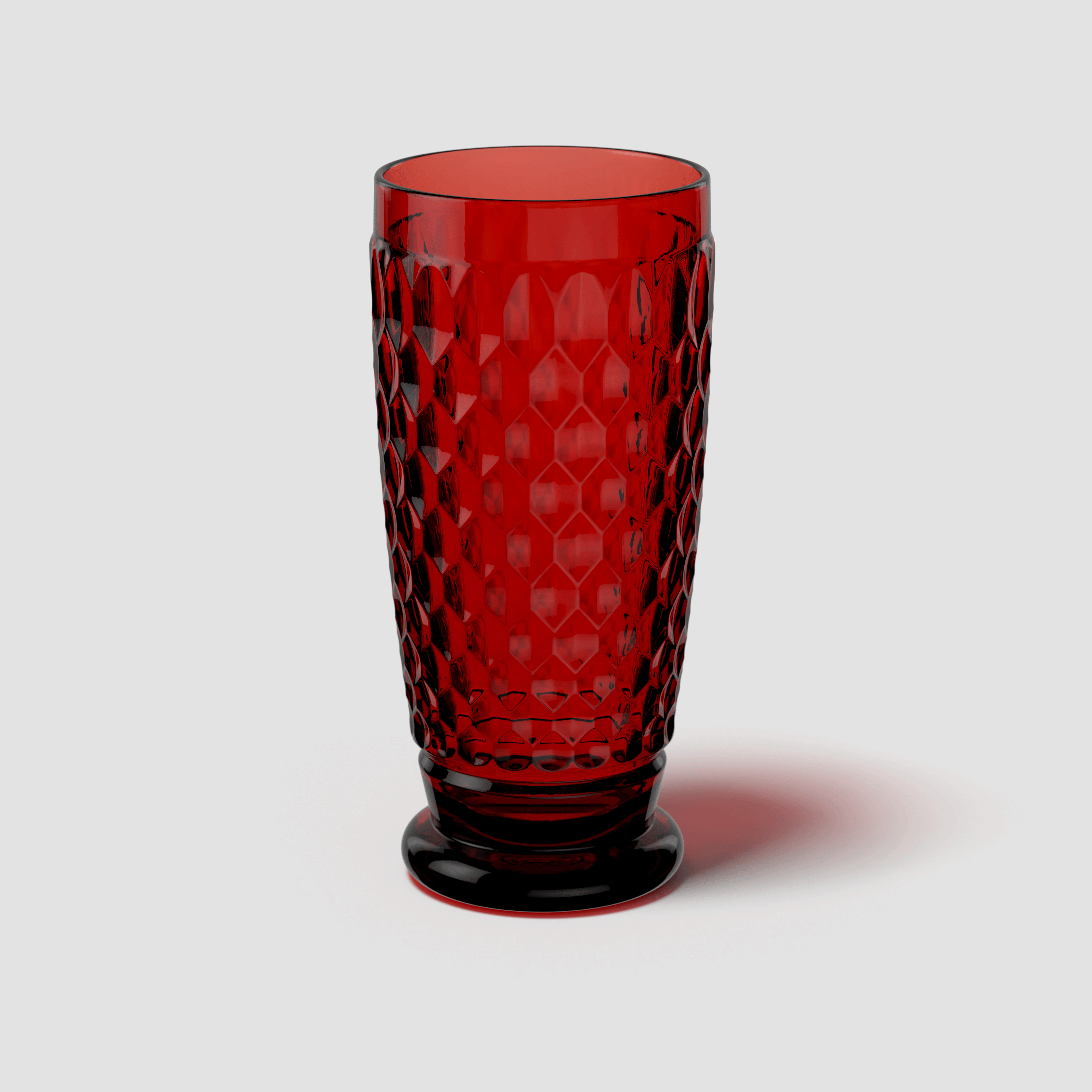 Boston Highball glass Red, 10.2 oz, crystal glass