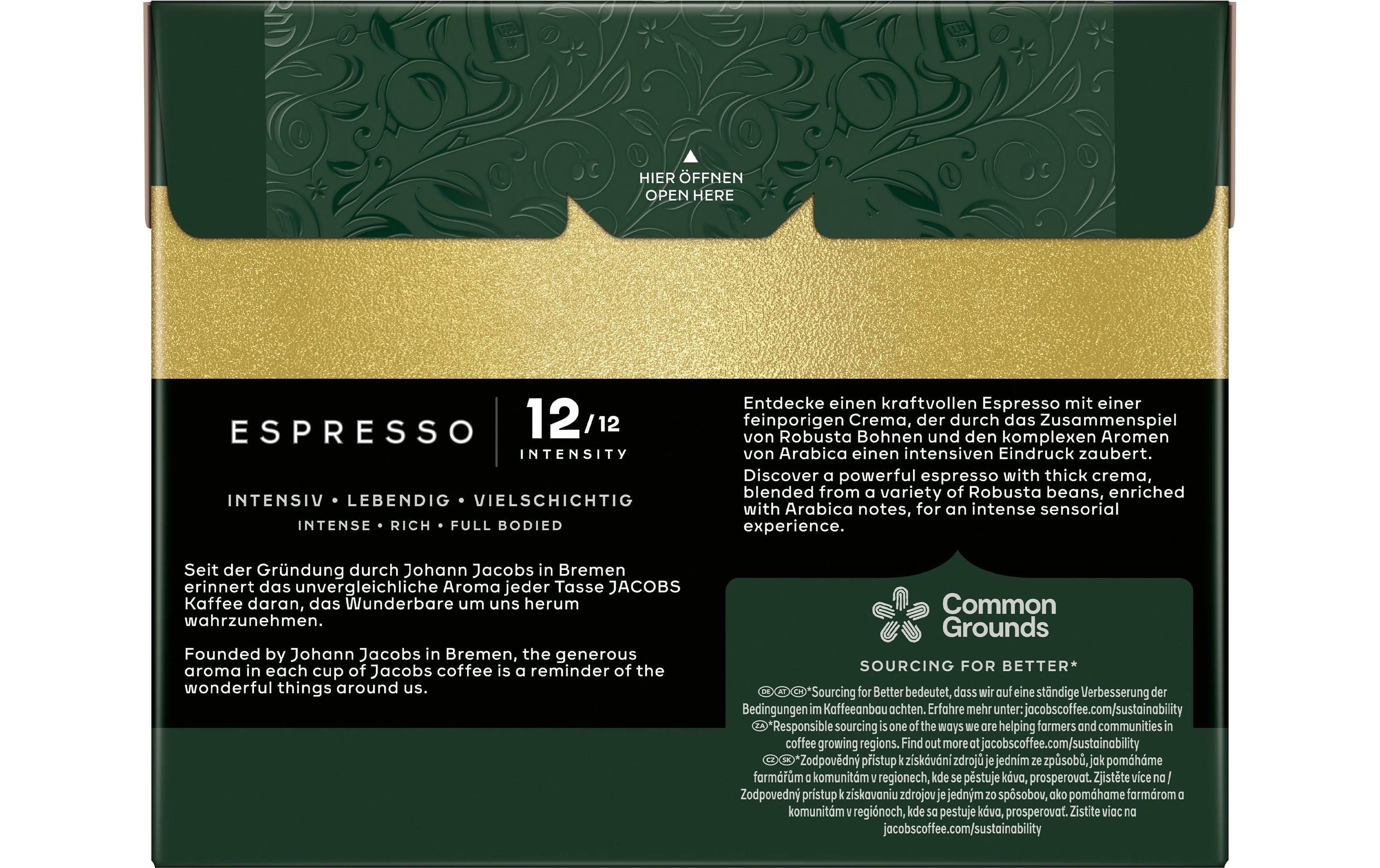 Kaffeekapseln Espresso 12 Ristretto 40 StückAluminium Kaffeekapseln für Nespresso Maschinen