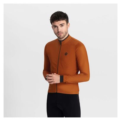 Maillot Manches Longues Velo Rogelli Essential - Homme - Orange