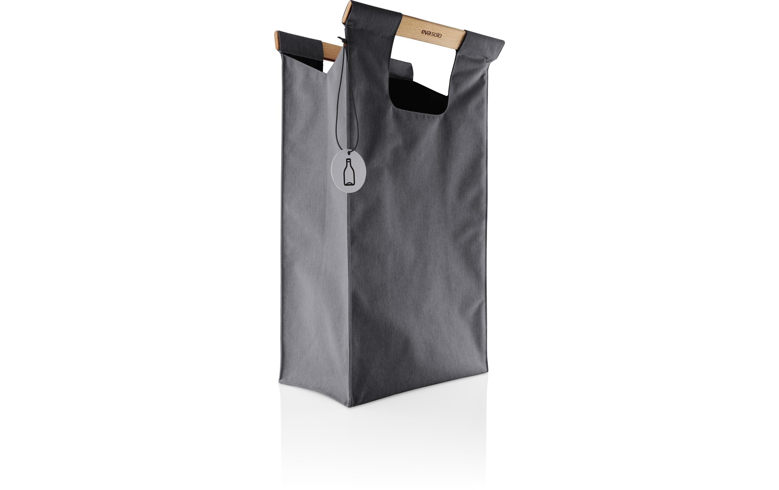 Recyclingtasche 28 l, DunkelgrauRecyclingtasche mit Anhänger