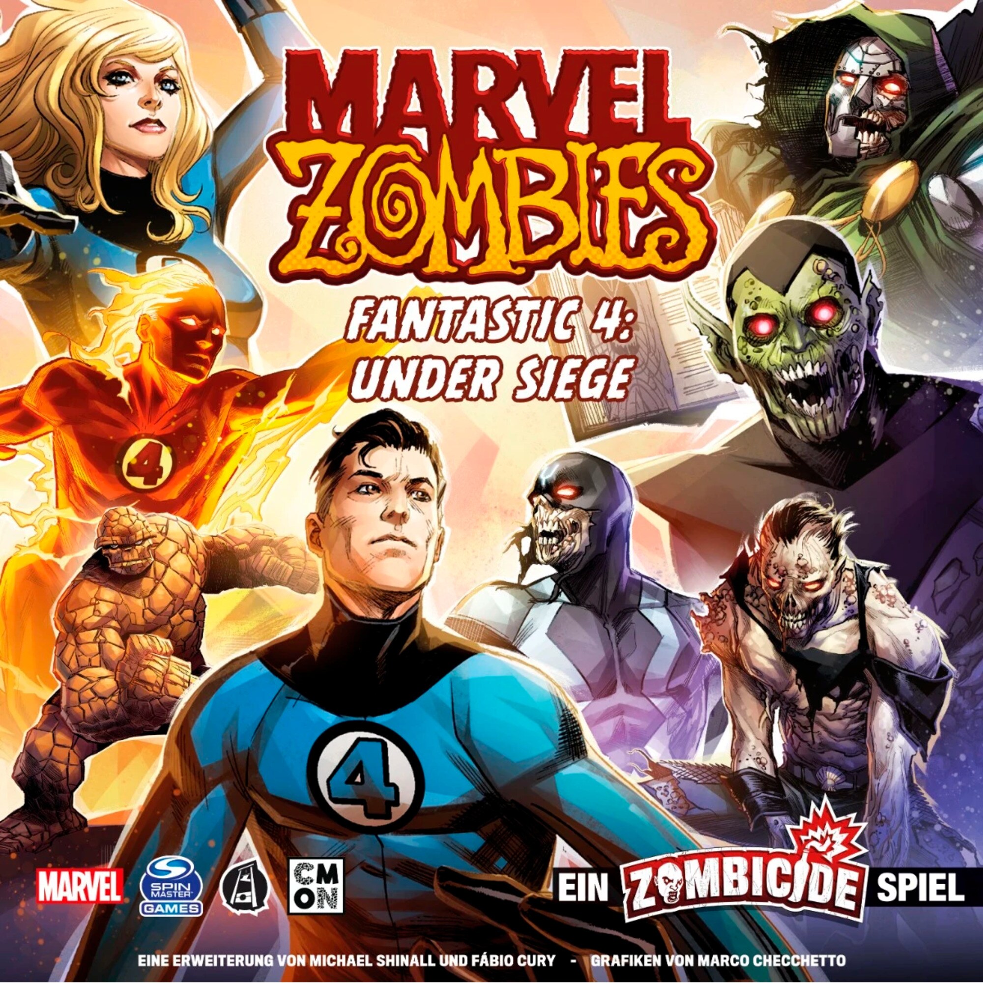 Asmodee Kartenspiel Marvel Zombies - Fantastic 4 Under Siege