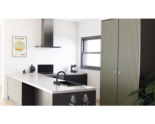 Fjordwall akoestisch paneel linoleum olijf 2400 x 600 x 20 mm