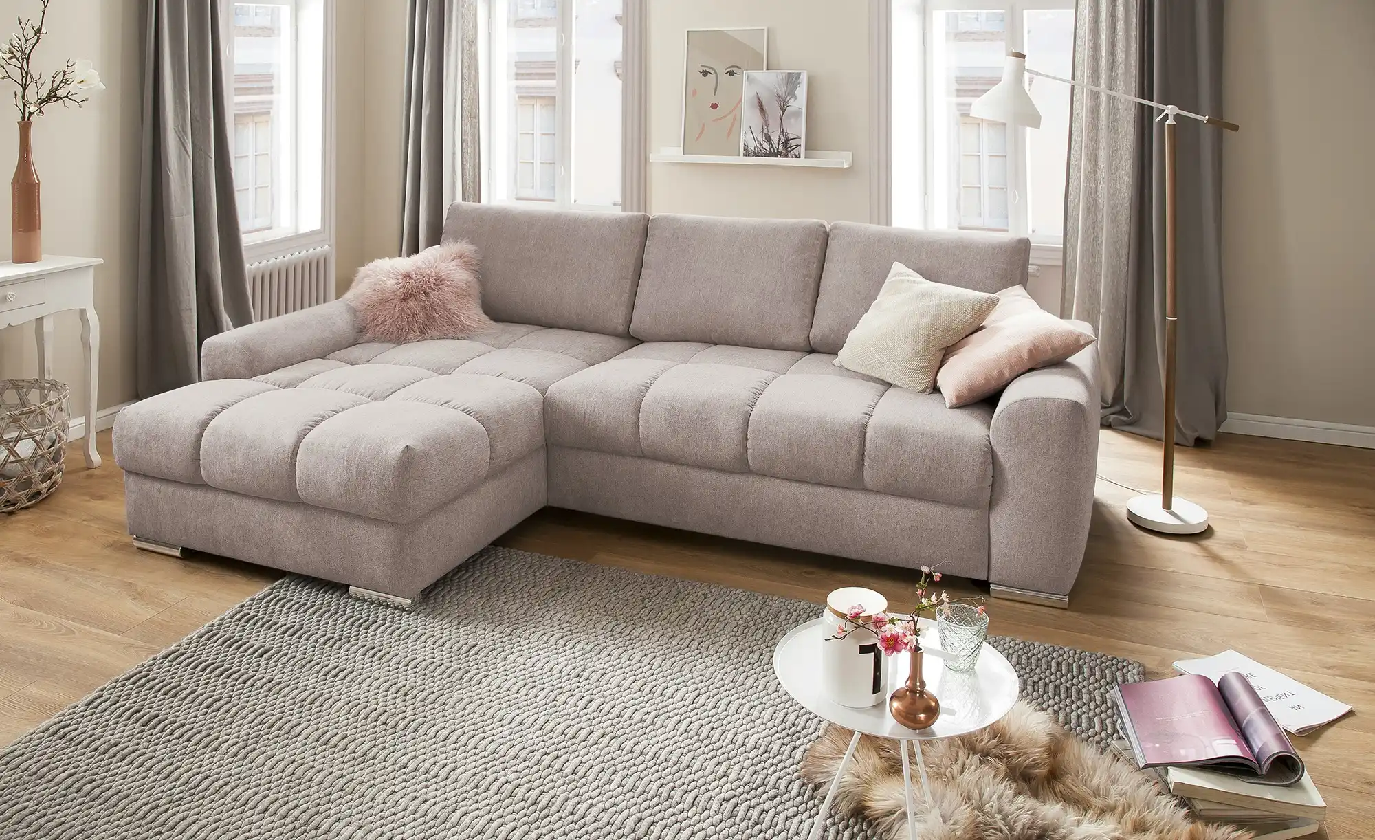 bobb Ecksofa mit praktischem Stauraum Soumia