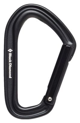 Mousqueton Black Diamond Hotforge Straight Gate Noir