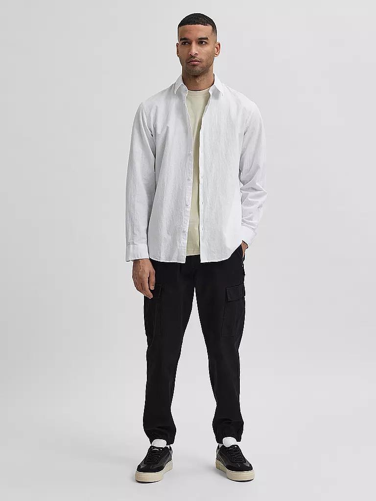SELECTED Hemd Regular Fit SLHSLIMNEW weiss
