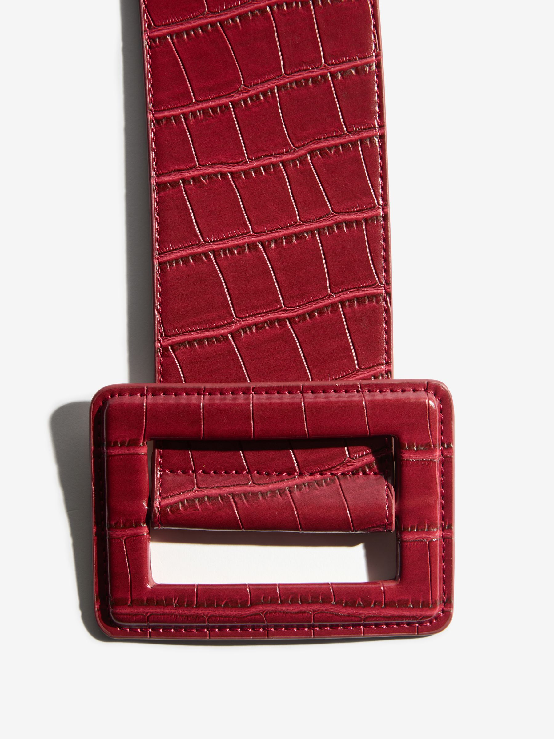 Bordeauxrood - Lipsy Wide Buckle Belt
