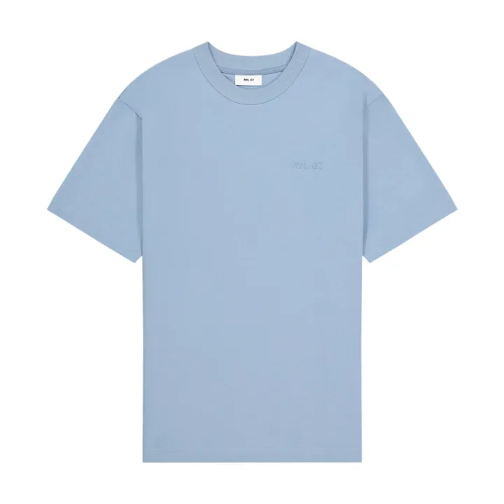 NN. 07 T-shirt Nat Logo | Bleu