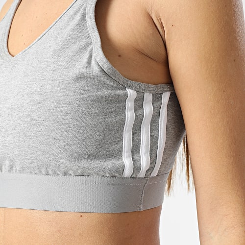 Brassière Femme 3 Stripes GS1357 Gris Chiné