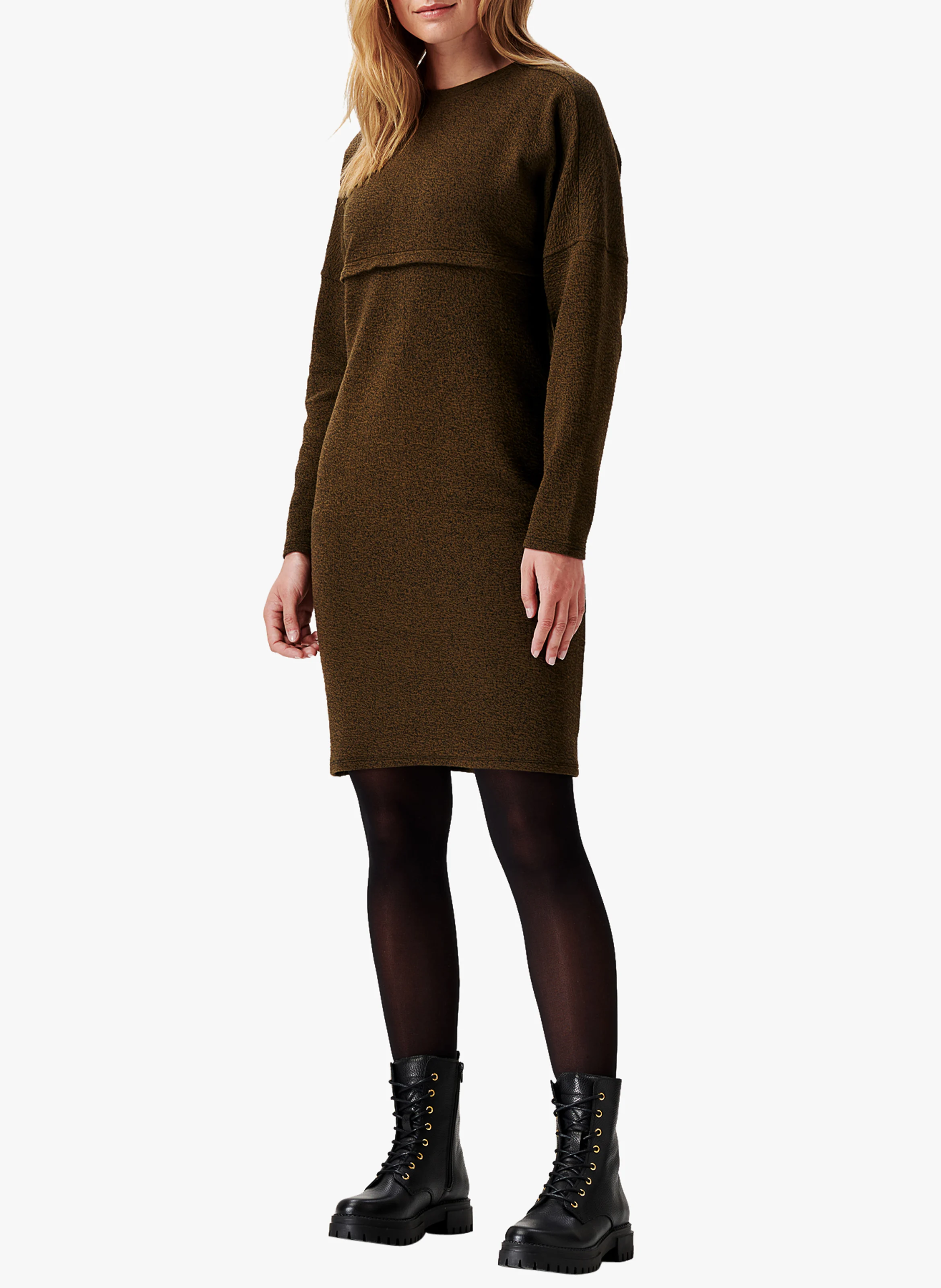 RIVA - Robe de grossesse et d'allaitement | Marron