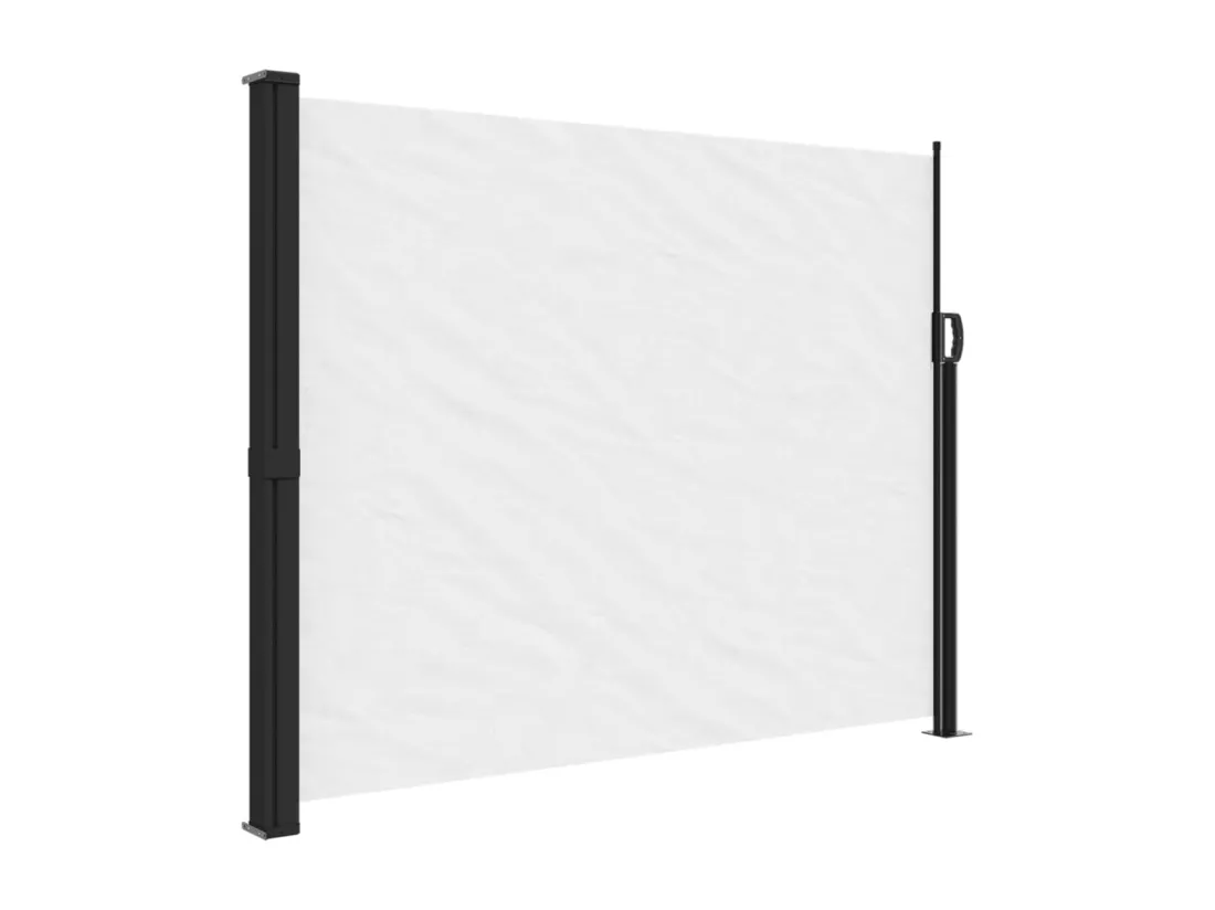 Auvent latéral rétractable blanc 170x300 cm