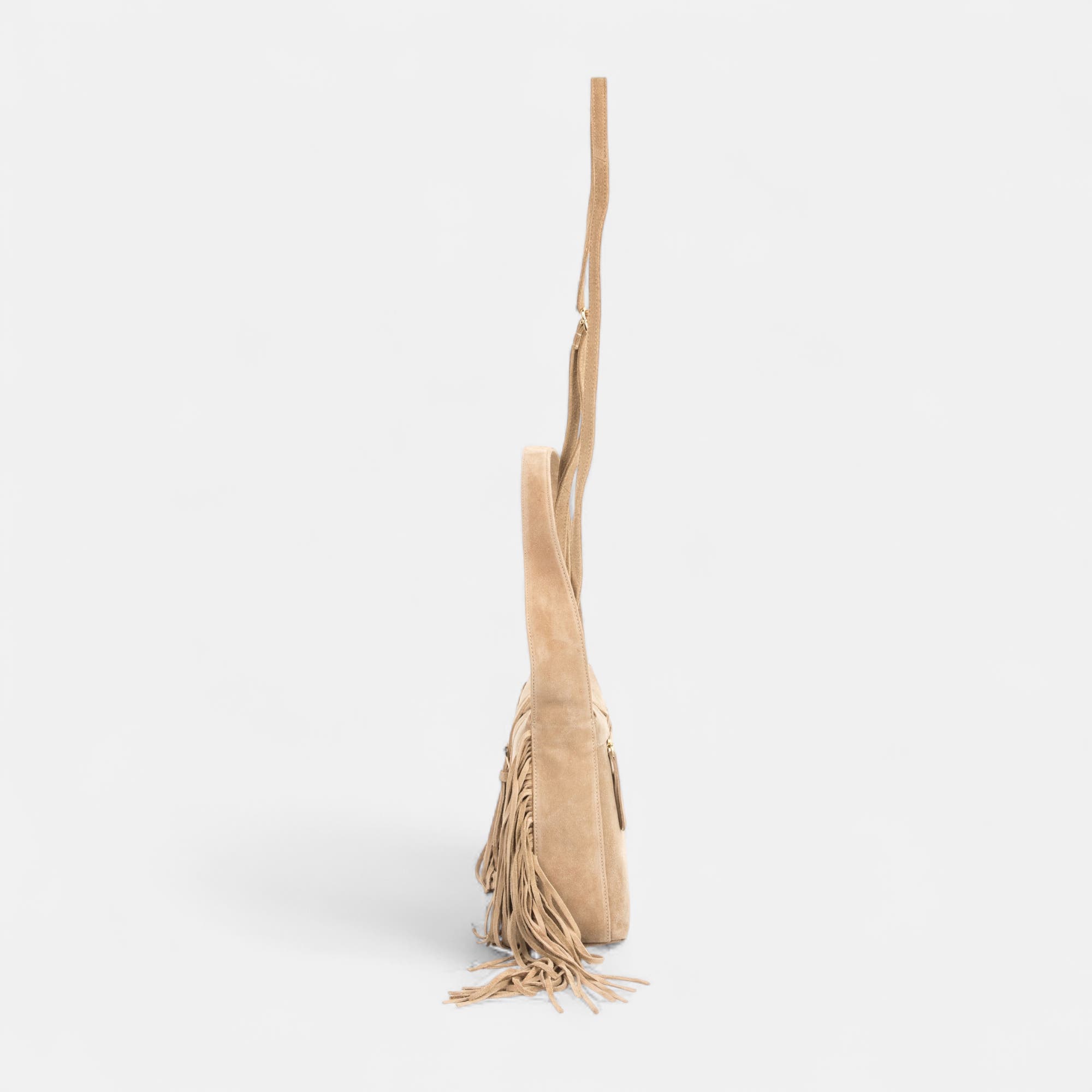 Sac à main en cuir beige