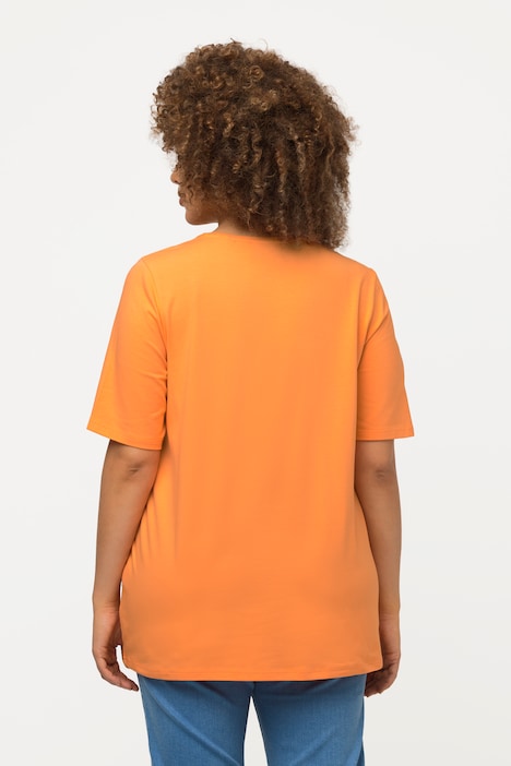 T-Shirt, A-Linie, Rundhalsausschnitt, Halbarm