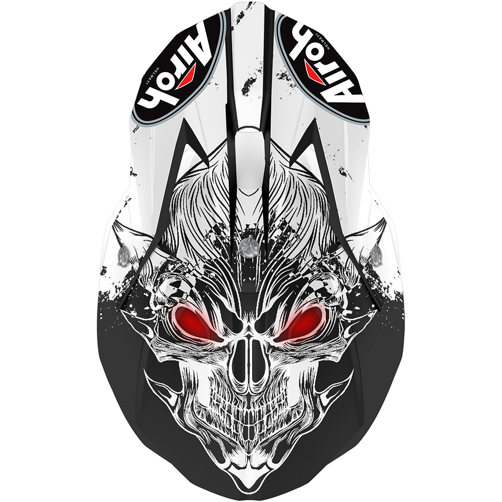 Airoh - Casque enfant Wraap Youth Beast Blanc / Noir