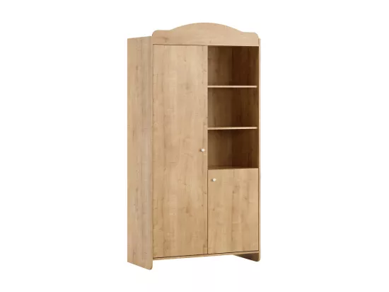 Lit évolutif 70x140 et armoire 2 portes Megeve Bois