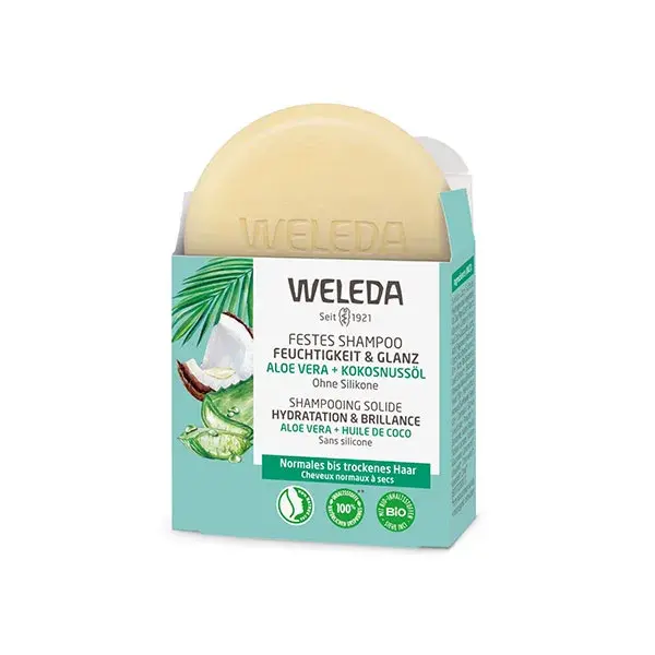 Weleda Shampooing solide Hydratation & Brillance - 50 g