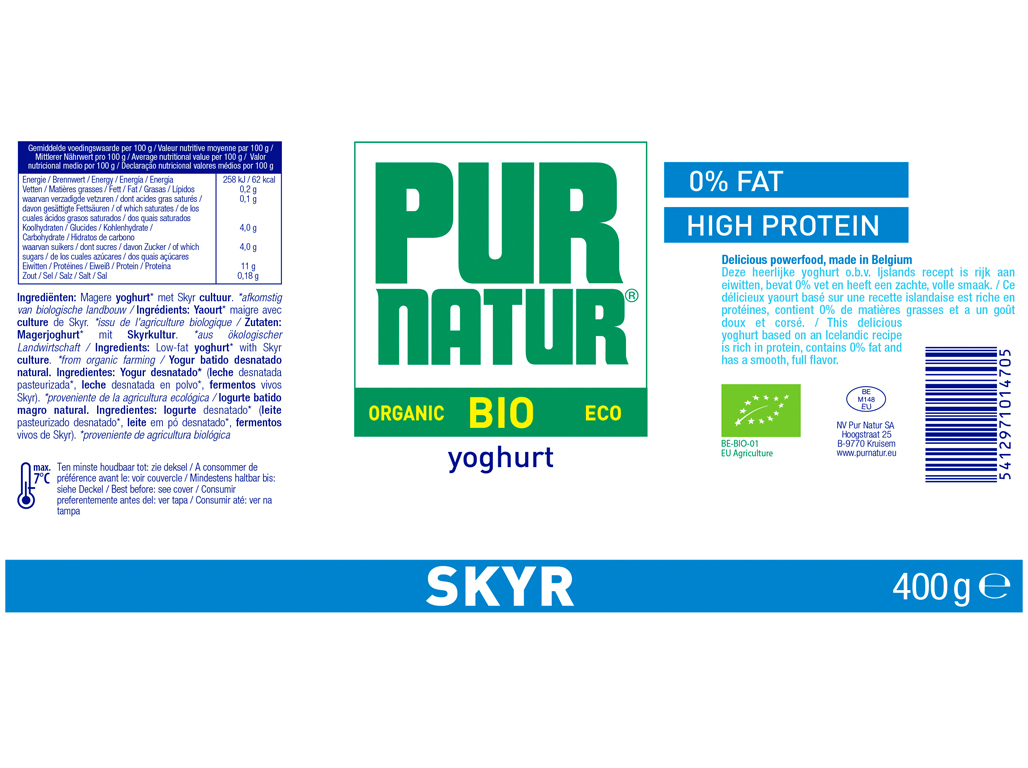 SKYR PUR NATUR NATURAL 400G