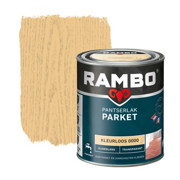 Rambo Pantserlak parket zijdeglans transparant kleurloos 750 ml