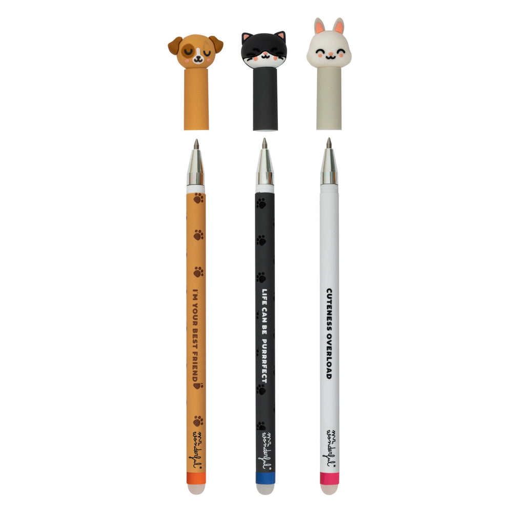 Conjunto 3 Apagar - Cão, Gato e Coelho