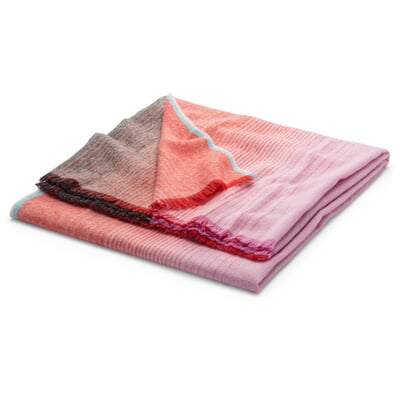 Alpakadecke Inga Sempé, Rot-Pink