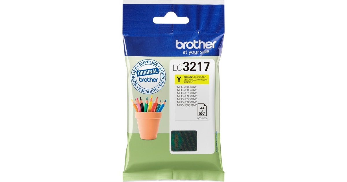 BrotherInkt - LC-3217Y  (Geel)