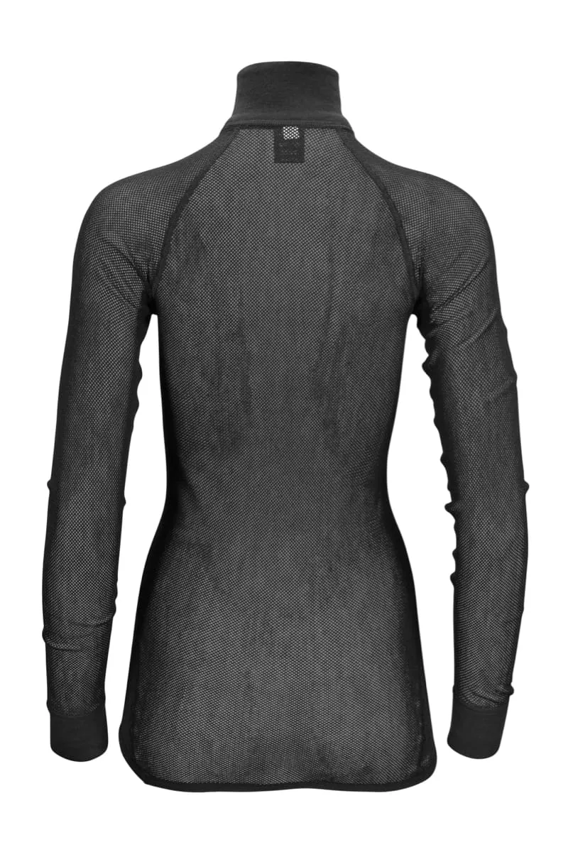 Brynje Wool Thermo Light Zip-Polo 3/4 W'S Black