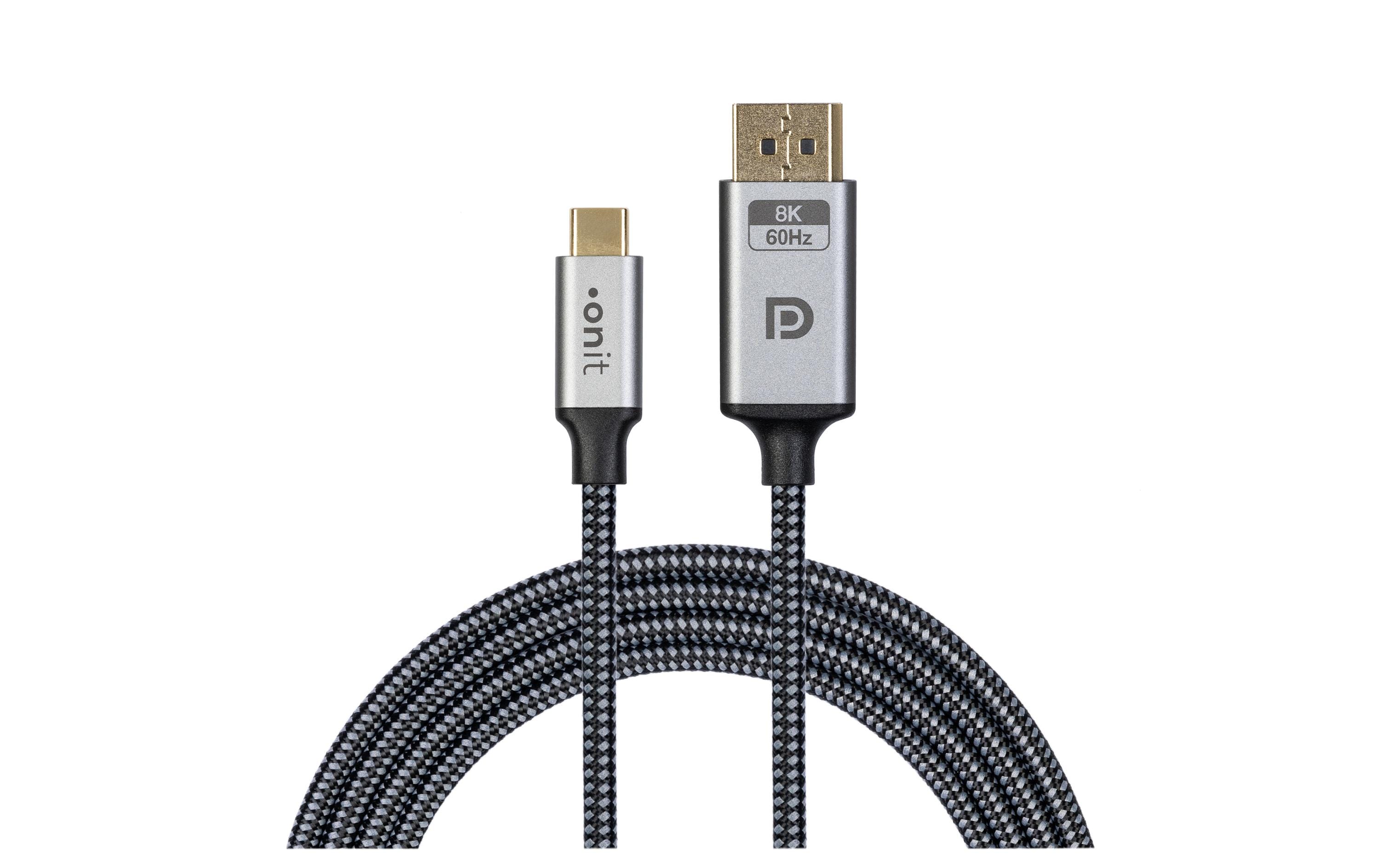 Kabel USB Type-C - DisplayPort, 2 mBidirektionales Videokabel USB-C auf DisplayPort