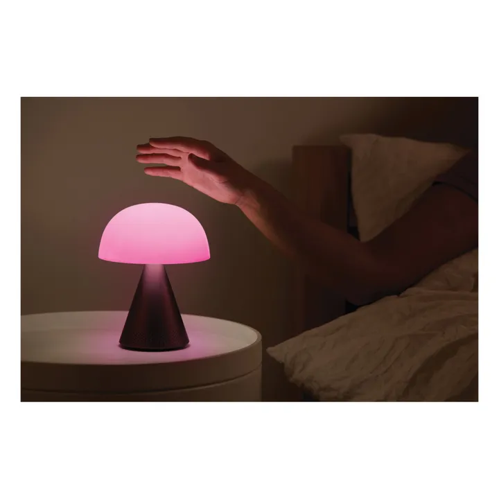 Lexon Lampe à poser Mina audio | Gris métal