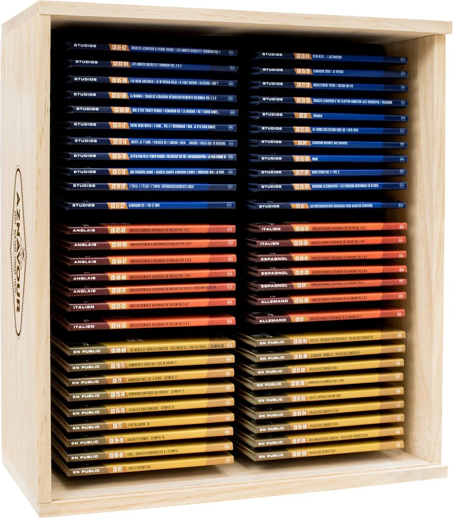 Charles Aznavour - The Complete Work : Centenary Edition Coffret Collector 99 volumes   livret de 60 pages) Disques CD