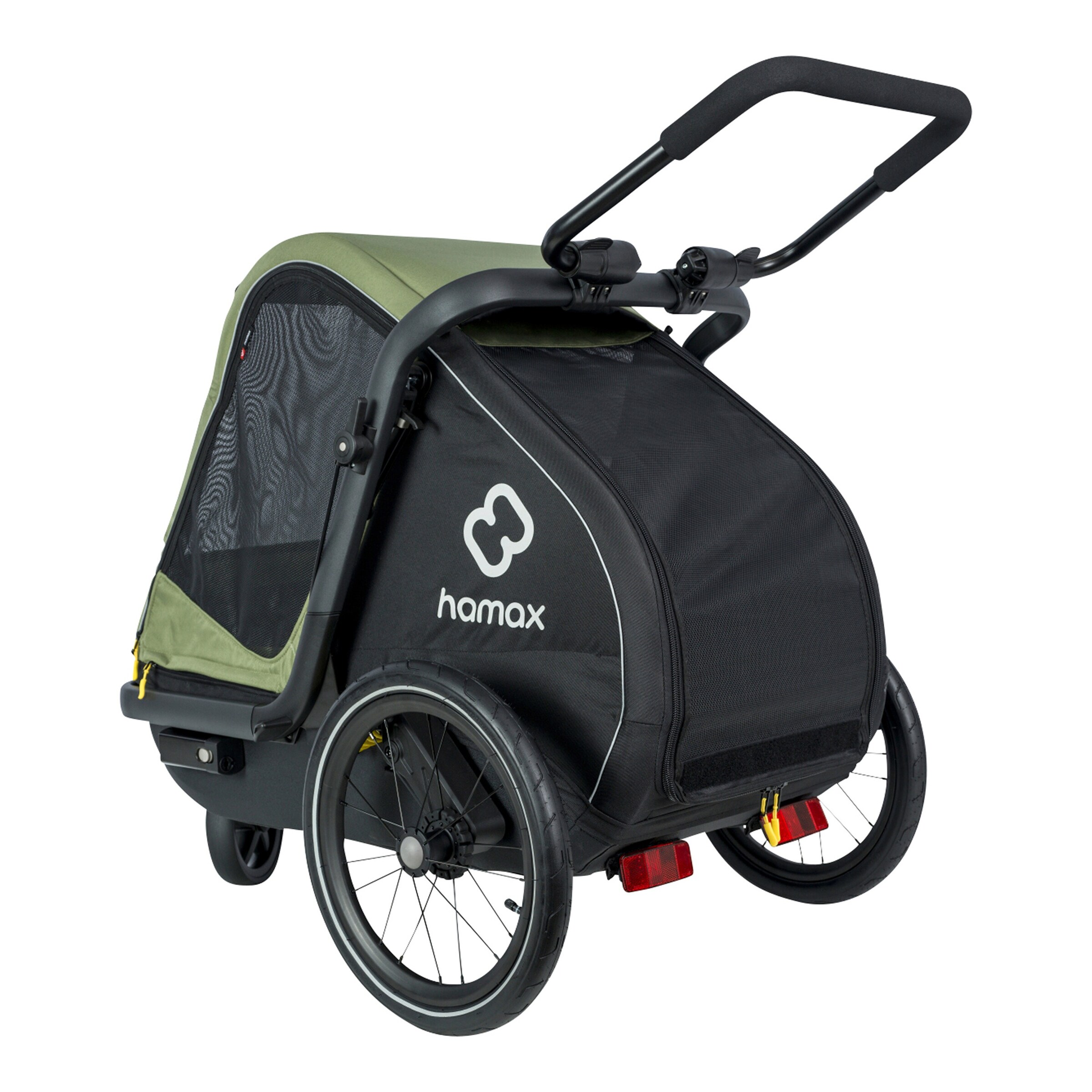 hamax Hundeanhänger PLUTO M green / black