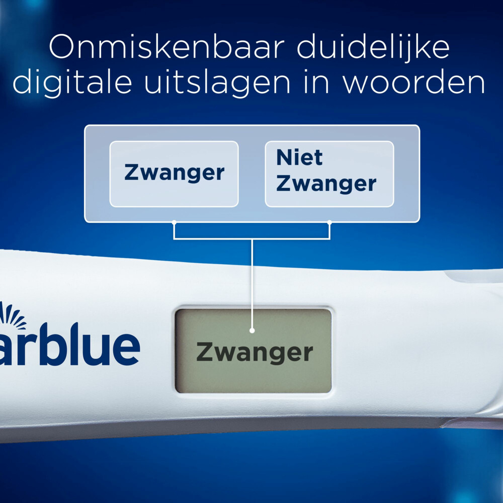 Clearblue Zwangerschapstest Ultravroeg Digitaal2 stuks