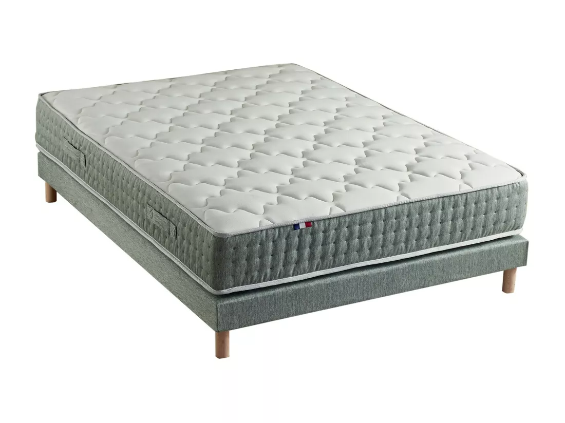 Ensemble matelas HYGGE et sommier : confort ferme et 7 zones Dimensions - 140 x 190 cm