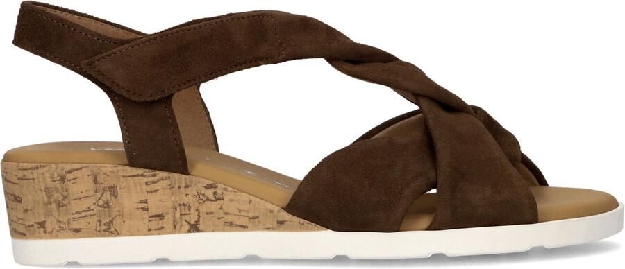 Gabor 761 Sandalen Met Sleehak Dames Bruin