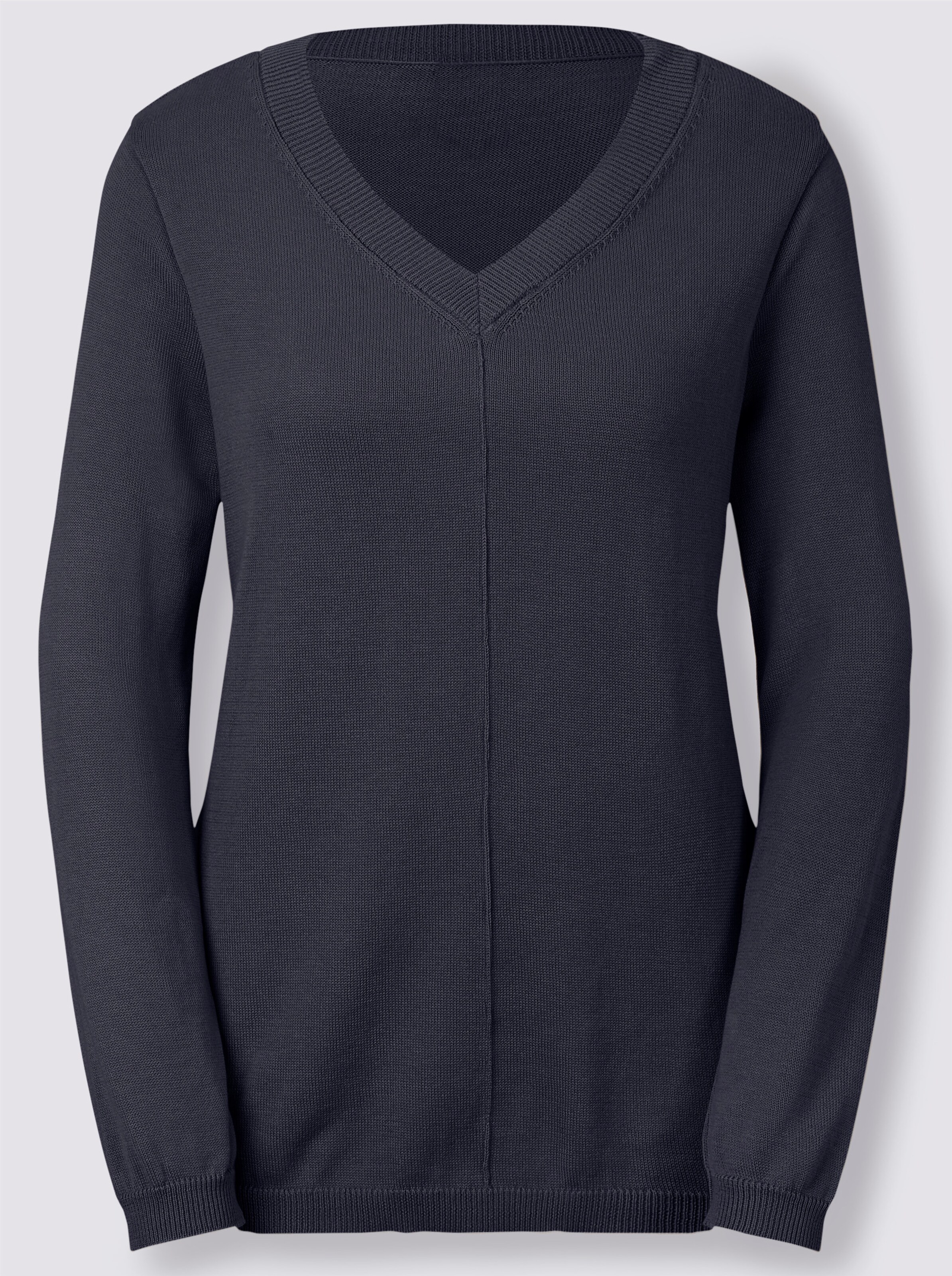 V-Ausschnitt-Pullover